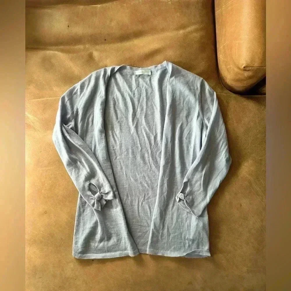 Emilio Pucci Women’s Light Blue Cashmere Cardigan Women’s Size 10 (Flawed)